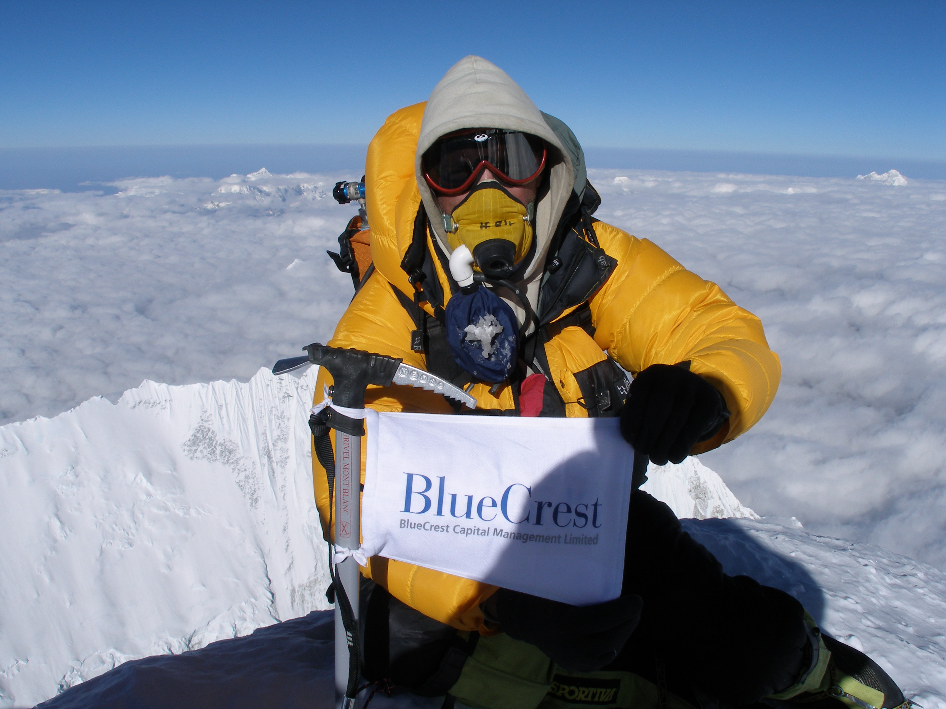 Image: Tait - Everest Summit / Bluecrest Banner.