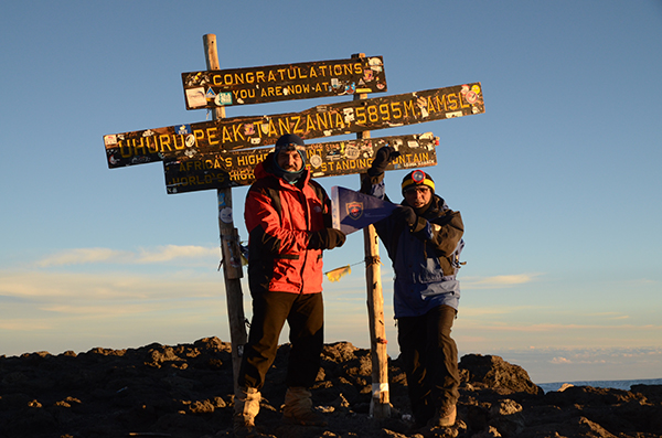 Image: My father took me up my first mountain at age 11. On 14 June 2011, I stood on the summit of Kilimanjaro with him at age 79.