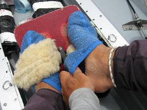 Image: Alaskan fishermen wear these liners inside their boots, so do I on cool mornings.