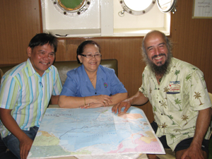 Image: Frabelle VP Marketing - Doming Elape and the Vice Mayor of General Santos City - Honorable Florentina Congson traced my route across the Pacific Ocean.