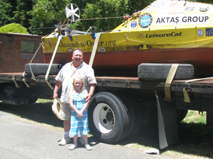 Image: Tom Lynch with his daughter Katja who had grown so much taller over the last 5 years!