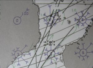 Image: Aralık ayı pilot haritası Comoro Basin üzerinde kuzeydoğu yönünde akıntılar gösteriyor.