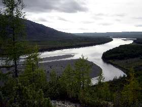 Image: 25/8 2004 - View over Kolyma, our paradise island in the middle